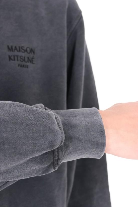 26SS 메종키츠네 긴팔 티셔츠 QM00312KM0341BLACK FADED Grey - MAISON KITSUNE