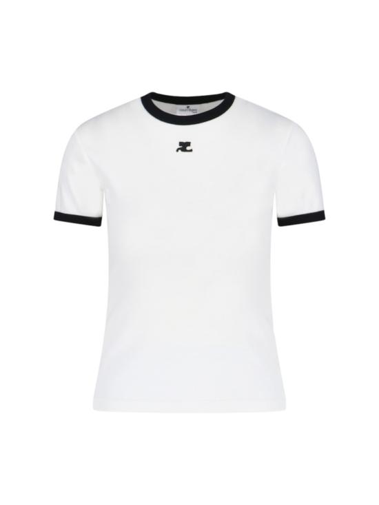 26FW 쿠레쥬 반팔 티셔츠 PERJTS017JS00700098 White