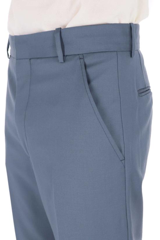 26SS 겐조 스트레이트 테일러드 팬츠 FG55PA2199TV98 Blue - KENZO