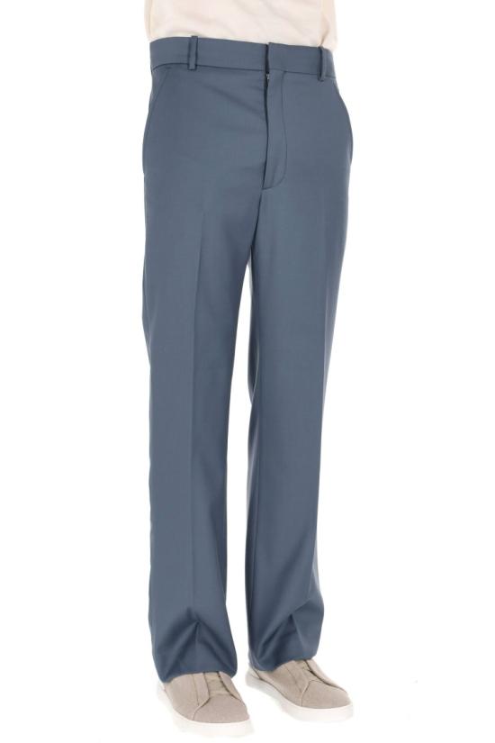 26SS 겐조 스트레이트 테일러드 팬츠 FG55PA2199TV98 Blue - KENZO