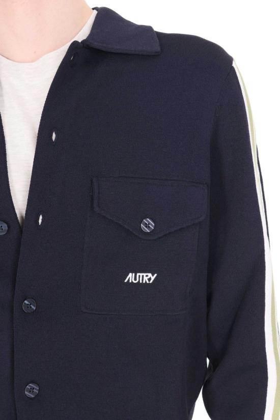 26SS 오트리 봄버 자켓 JAPM 026BKNIT BLUE Black - AUTRY