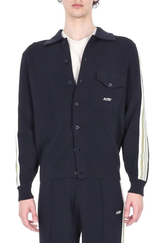 26SS 오트리 봄버 자켓 JAPM 026BKNIT BLUE Black