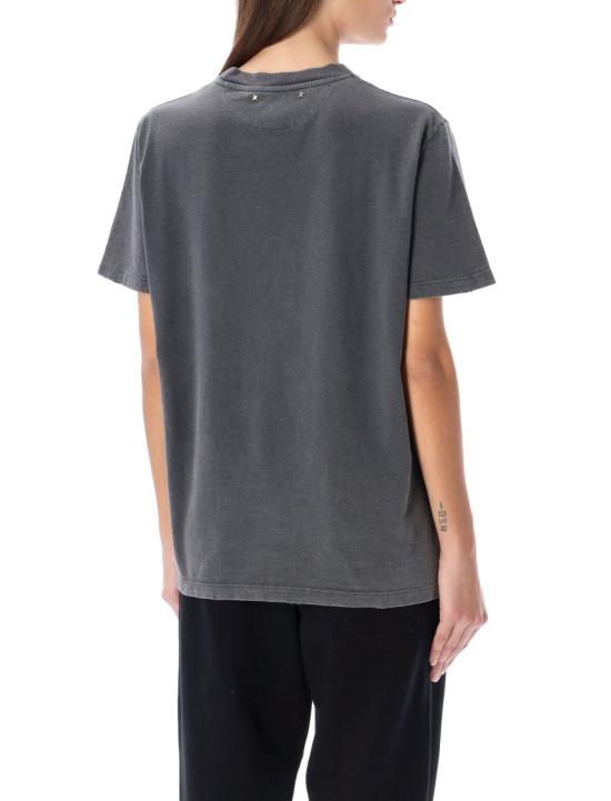 26FW 골든구스 크리스털 레귤러 반팔 티셔츠 GWP01220P00067060318 Grey - GOLDEN GOOSE