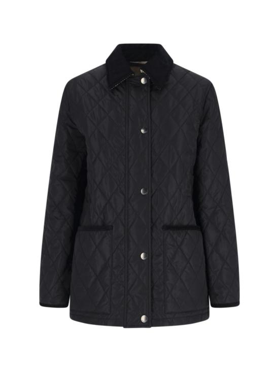 26FW 버버리 퀄티드 나일론 반 자켓 8107463C1900 Black