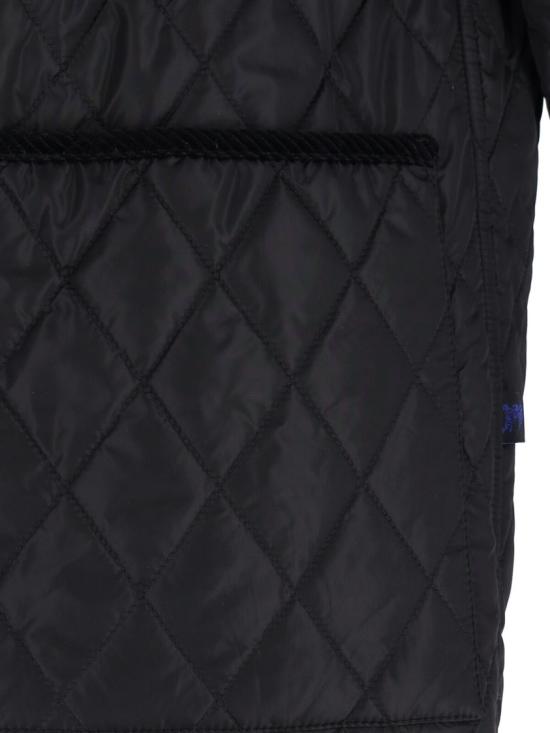 26FW 버버리 퀄티드 나일론 반 자켓 8107463C1900 Black - BURBERRY