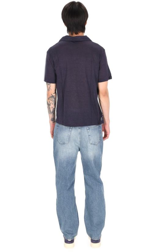 26SS 오피신 제네랄 폴로 티셔츠 MTEE213NAVY INK Blue - OFFICINE GENERALE