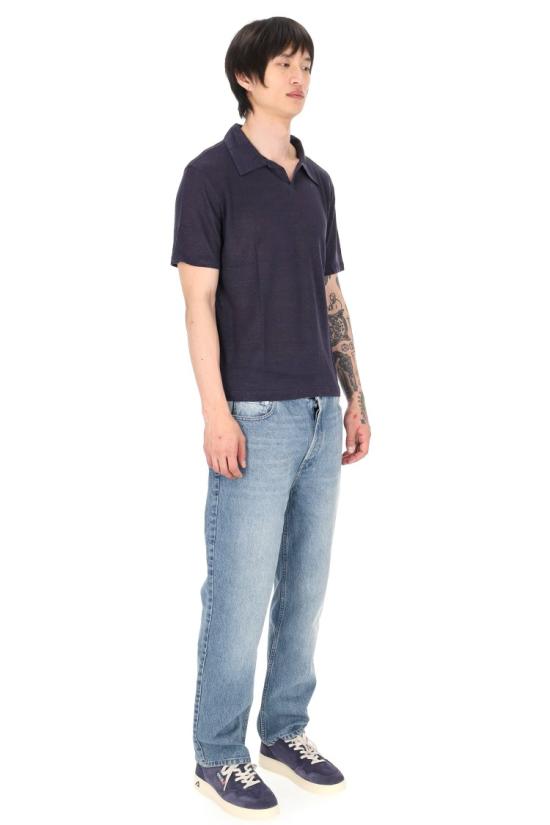 26SS 오피신 제네랄 폴로 티셔츠 MTEE213NAVY INK Blue - OFFICINE GENERALE