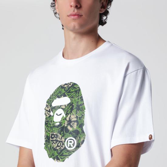 26SS 베이프 반팔 티셔츠 001TEM301347MCO White - BAPE
