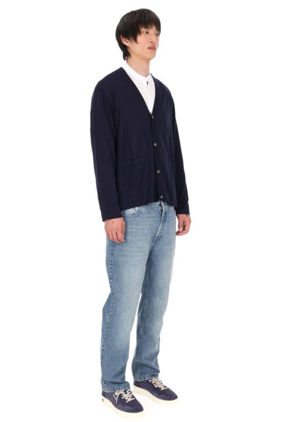 26SS 오피신 제네랄 니트웨어 MKNT304NAVY INK Black - OFFICINE GENERALE
