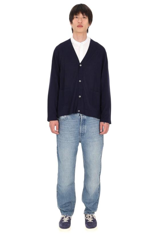 26SS 오피신 제네랄 니트웨어 MKNT304NAVY INK Black - OFFICINE GENERALE
