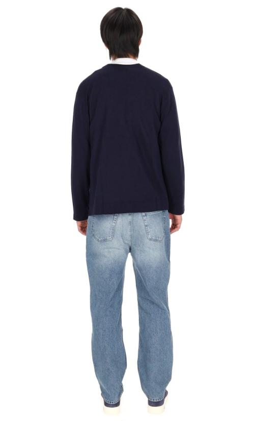 26SS 오피신 제네랄 니트웨어 MKNT304NAVY INK Black - OFFICINE GENERALE