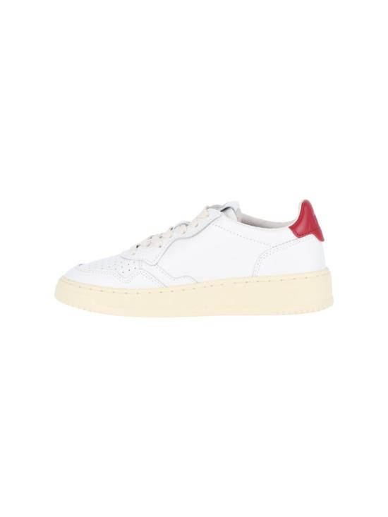 26FW 오트리 메달리스트 로우 레더 스니커즈 AULWLL33 White - AUTRY