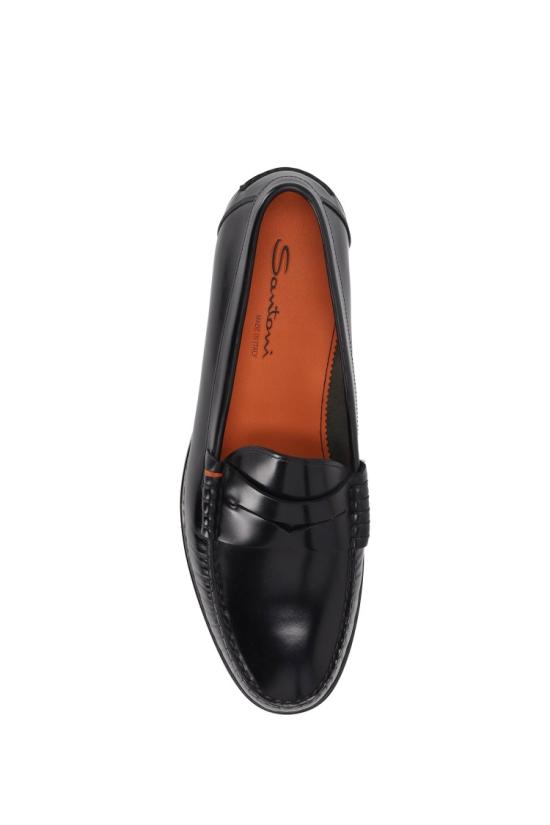 25SS 산토니 로퍼 MCQU18955JI6SNOVN01 Black - SANTONI