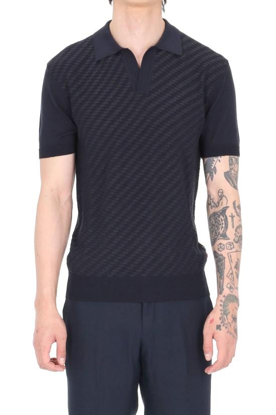 26SS 올레바 브라운 폴로 티셔츠 281496NIGHT IRIS Black
