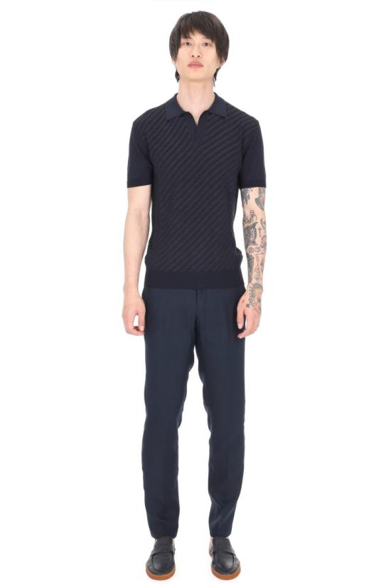26SS 올레바 브라운 폴로 티셔츠 281496NIGHT IRIS Black - ORLEBAR BROWN