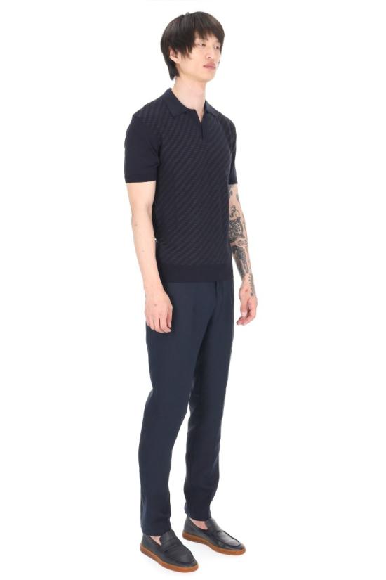 26SS 올레바 브라운 폴로 티셔츠 281496NIGHT IRIS Black - ORLEBAR BROWN