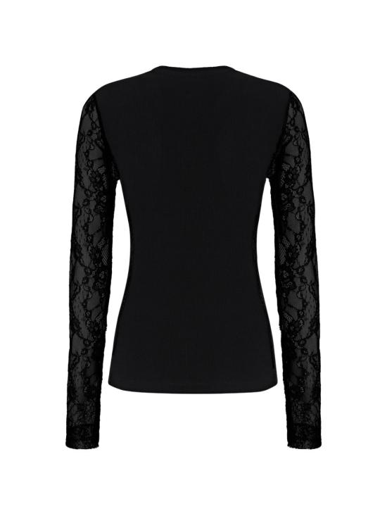 26FW 핑코 긴팔 티셔츠 107524 A3K6Z99 Black - PINKO