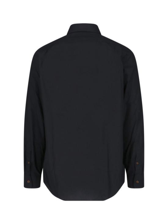 26FW 비비안웨스트우드 크랄 자카드 긴팔 셔츠 24010005 W009QN401 Black - VIVIENNE WESTWOOD