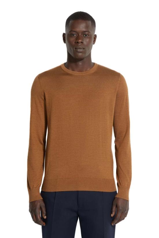  에르메네질도제냐 니트웨어 E8J00 110N95 Brown - ERMENEGILDO ZEGNA