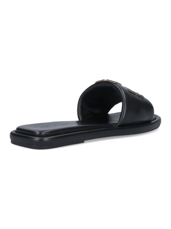 26FW 토리버치 더블 T 스포츠 슬라이드 79985013 Black - TORY BURCH