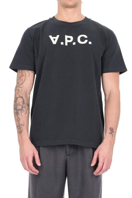 26SS 아페쎄 반팔 티셔츠 COHMB M26384 2TZD NOIR BLANC Black - A.P.C.