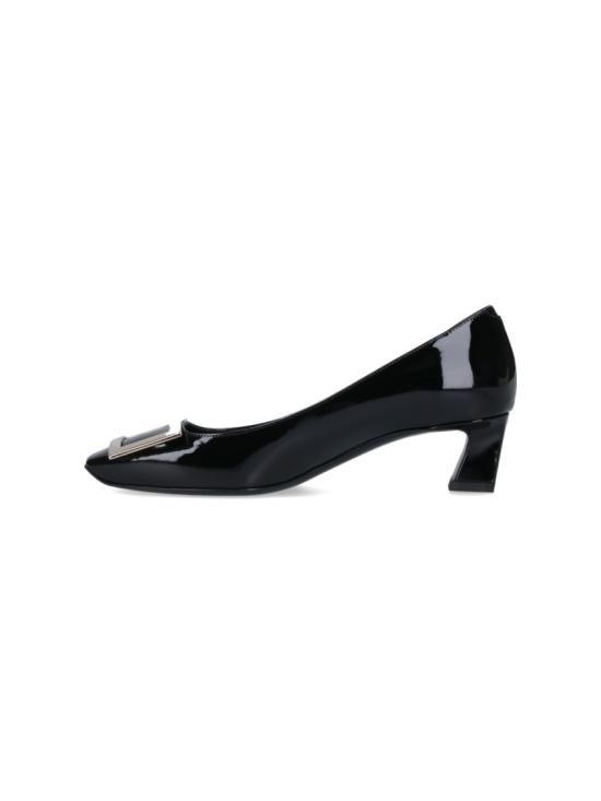 26FW 로저비비에 트럼펫 메탈 버클 펌프스 RVW44815280D1PB999 Black - ROGER VIVIER