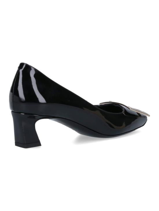 26FW 로저비비에 트럼펫 메탈 버클 펌프스 RVW44815280D1PB999 Black - ROGER VIVIER