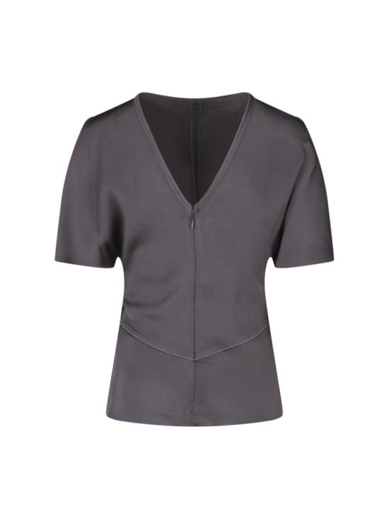 26FW 빅토리아 베컴 반팔 티셔츠 1126WTP006579AORE Grey - VICTORIA BECKHAM