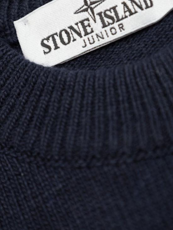 26FW [키즈] 스톤 아일랜드 니트/스웻셔츠 L2S165100002 S00M1V0020 Navy blue - STONE ISLAND