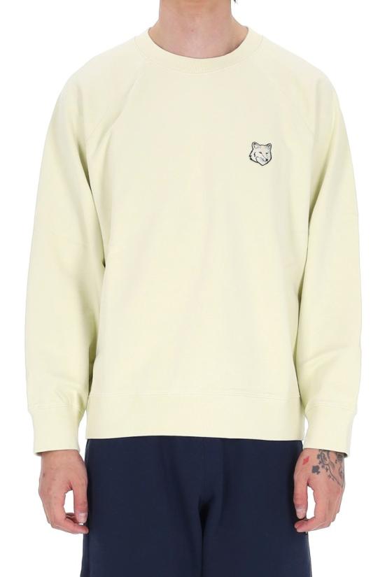 26SS 메종키츠네 폭스 헤드 오버사이즈 스웨트셔츠 PM00306KM0340 2ALOE GREEN Neutrals