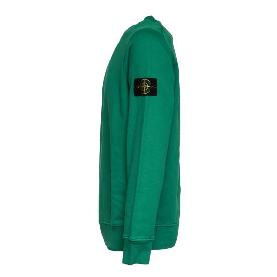 26SS 스톤 아일랜드 오가닉 코튼 플리스 레귤러 핏 크루넥 스웨트셔츠 L1S156100060 S0051 Green - STONE ISLAND