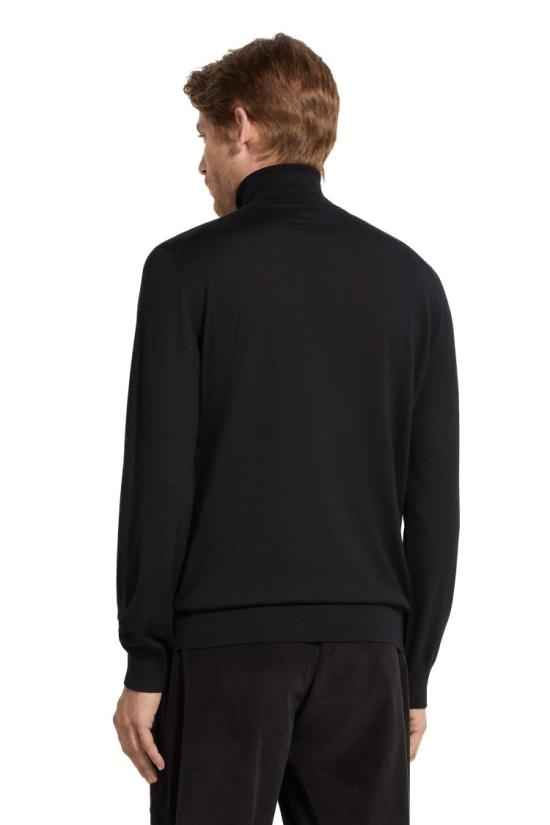 25FW 에르메네질도제냐 니트웨어 E8J00 120 3K09 Black - ERMENEGILDO ZEGNA