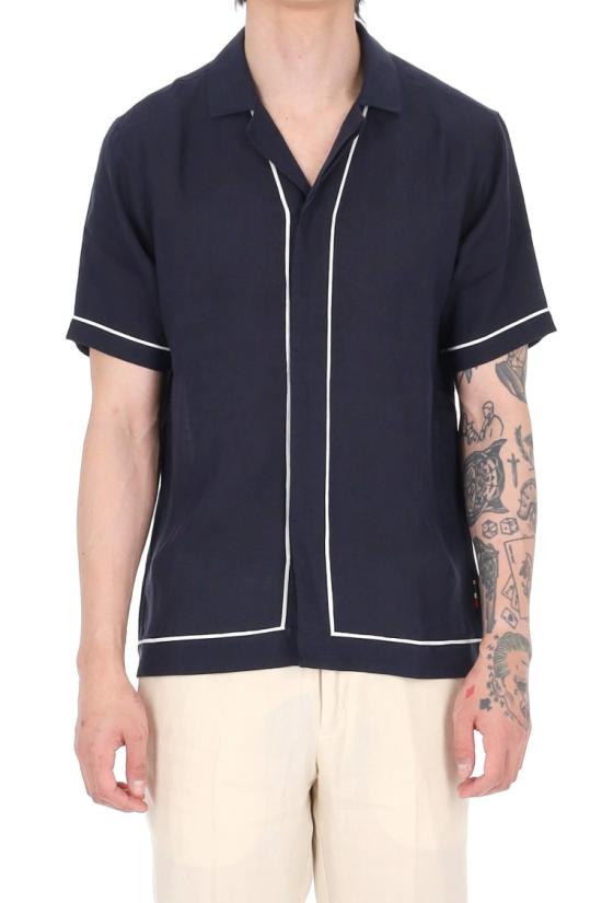 26SS 올레바 브라운 셔츠 281817NIGHT IRIS WHITE SAND Black