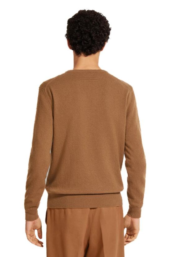 25FW 에르메네질도제냐 니트웨어 E8K10 110 5N95 Brown - ERMENEGILDO ZEGNA