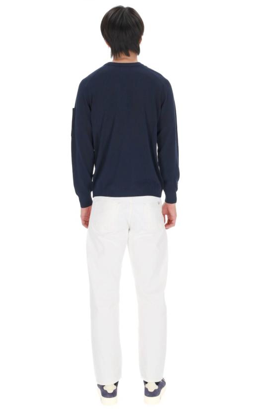 26SS 씨피 컴퍼니 코튼 크레이프 크루넥 렌즈 스웨터 20CMKN105A 006323O 2888 Black - C.P. COMPANY
