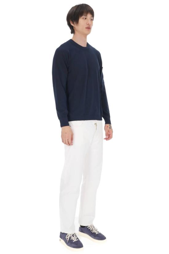 26SS 씨피 컴퍼니 코튼 크레이프 크루넥 렌즈 스웨터 20CMKN105A 006323O 2888 Black - C.P. COMPANY