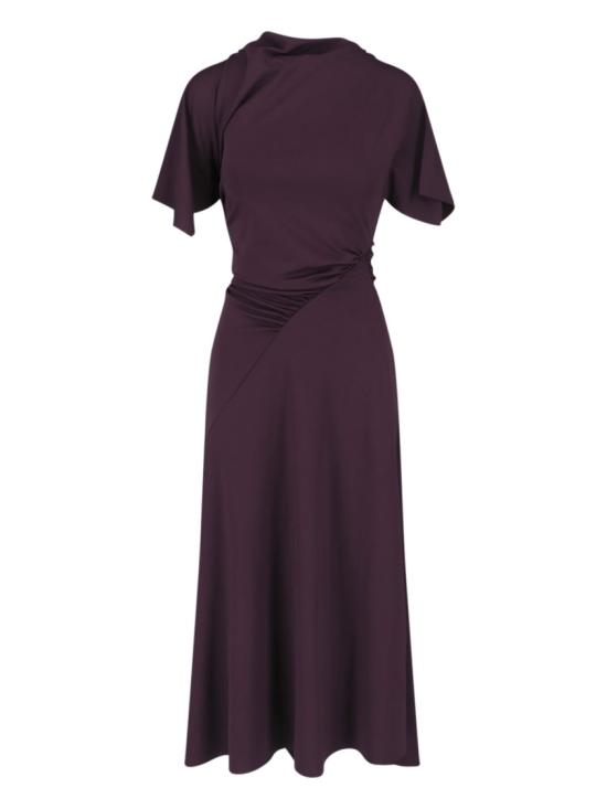 26FW 빅토리아 베컴 원피스 1326JDR007350ABLACKCURRANT Burgundy