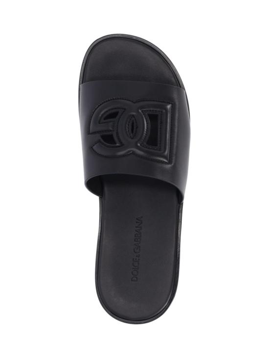 26FW 돌체앤가바나 뮬/슬리퍼 A80397 A036380999 Black - DOLCE & GABBANA