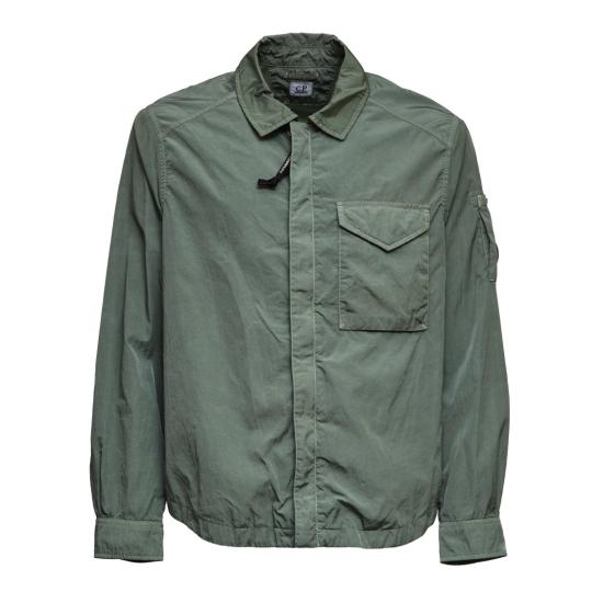 26SS 씨피 컴퍼니 크롬-R 지퍼 렌즈 오버셔츠 20CMOS710A005904G Green
