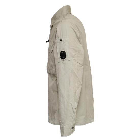 26SS 씨피 컴퍼니 오가닉 개버딘 지퍼 렌즈 오버셔츠 20CMOS156A110143G Grey - C.P. COMPANY
