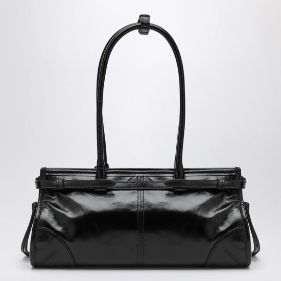 26FW 프라다 보니 미디움 스웨이드 핸드백 1BA426MOM2CYR Black - PRADA