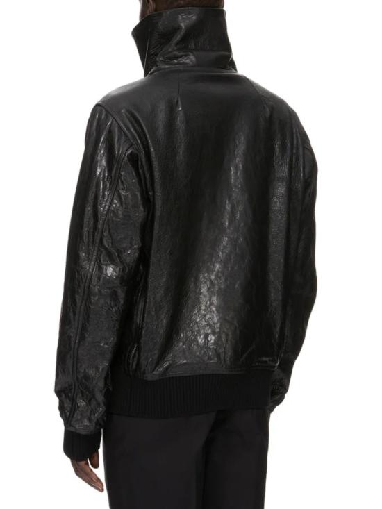 26FW 릭 오웬스 가죽 자켓 RU02F4751 LBE Black - RICK OWENS
