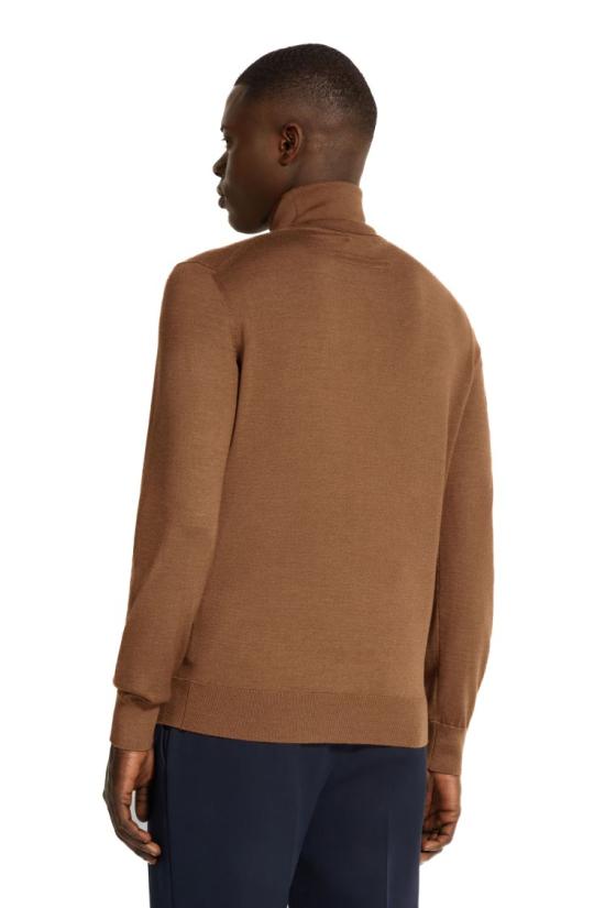 25FW 에르메네질도제냐 니트웨어 E8J00 120 2N95 Brown - ERMENEGILDO ZEGNA