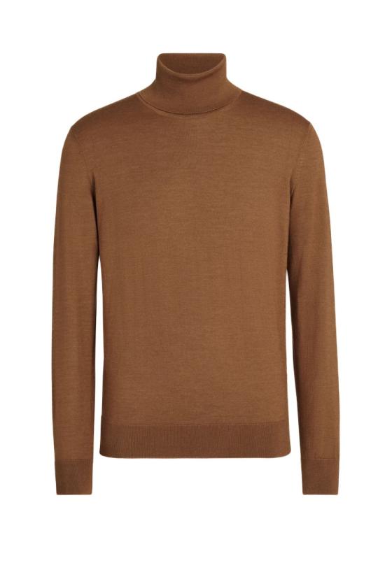 25FW 에르메네질도제냐 니트웨어 E8J00 120 2N95 Brown
