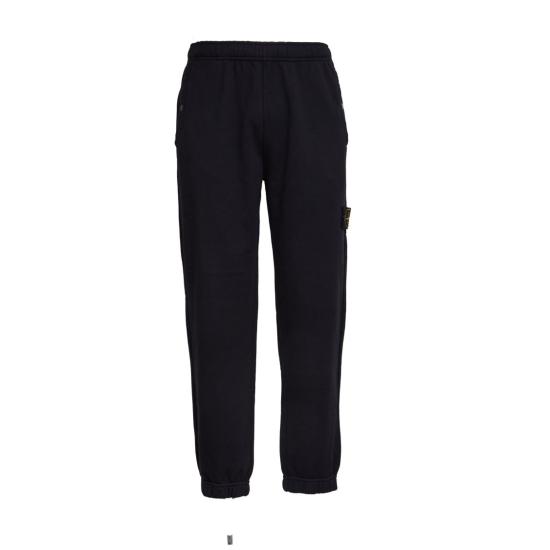 26SS 스톤 아일랜드 코튼 플리스 레귤러 핏 조거 L1S156200004 S0410 Black