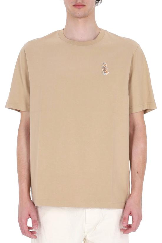 26SS 메종키츠네 드레스드 폭스 컴포트 티셔츠 QM00101KJ7025ROASTED ALMOND Neutrals