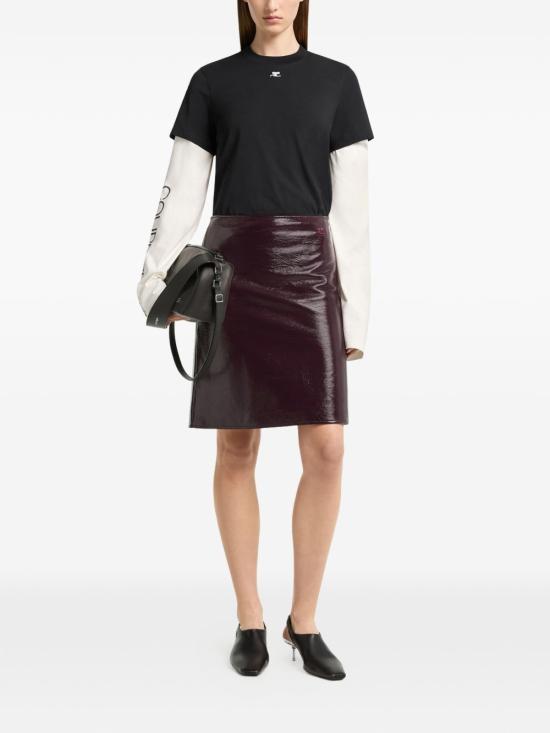26FW 쿠레쥬 반팔 티셔츠 326JTS217JS0233 9999 - COURREGES
