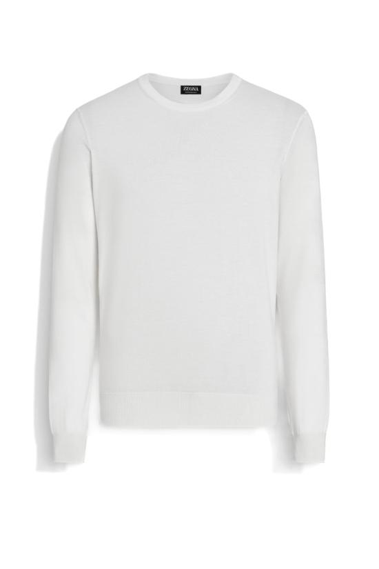 25FW 에르메네질도제냐 니트웨어 E8J00 110 3N91 White