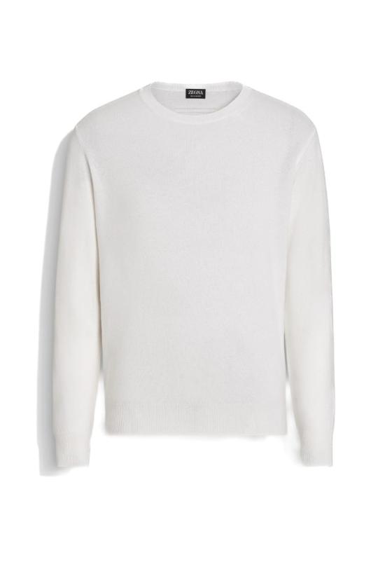25FW 에르메네질도제냐 니트웨어 E8K10 110 4N91 White