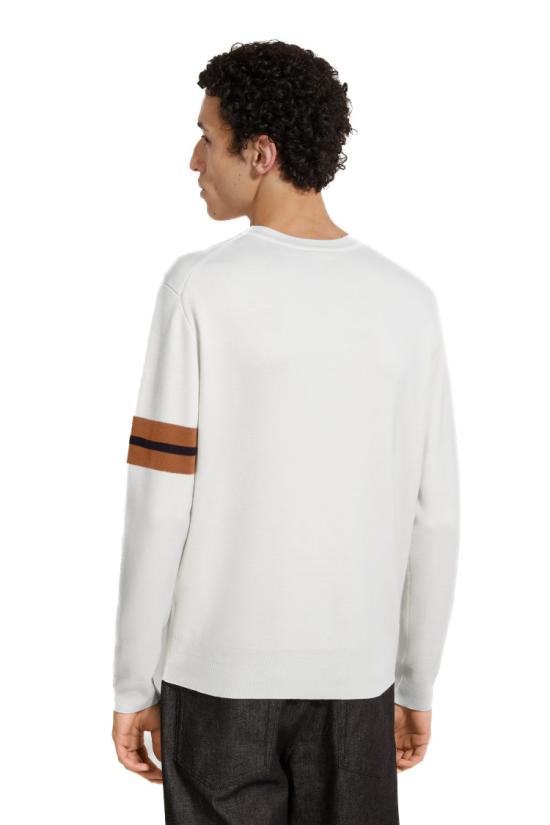 25FW 에르메네질도제냐 니트웨어 E8M91 110N01 White - ERMENEGILDO ZEGNA